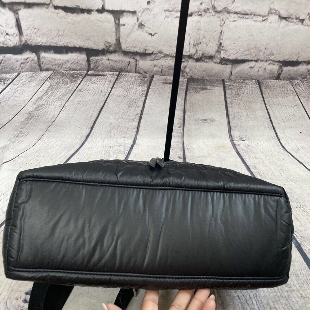 Sondra Roberts Squared Crossbody Quilted Black Handbag Medium Adjustable Strap - Picture 14 of 14
